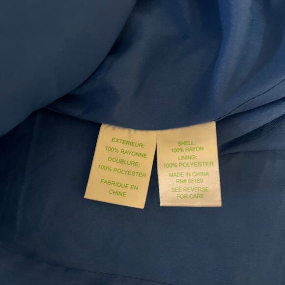 Lilly Pulitzer Paisley Wright Trapeze Tank Mini Dress Blue Crush Turquoise Small - Picture 6 of 8